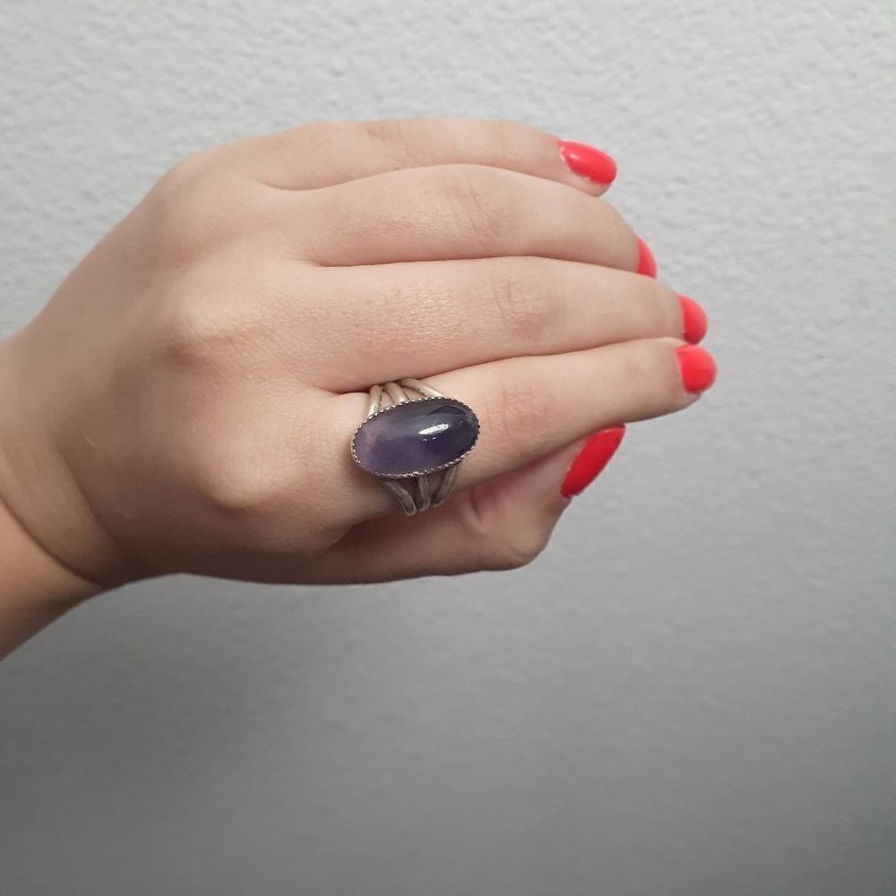 GEMSTUDIO silver amethyst ring - Picture 4 of 4